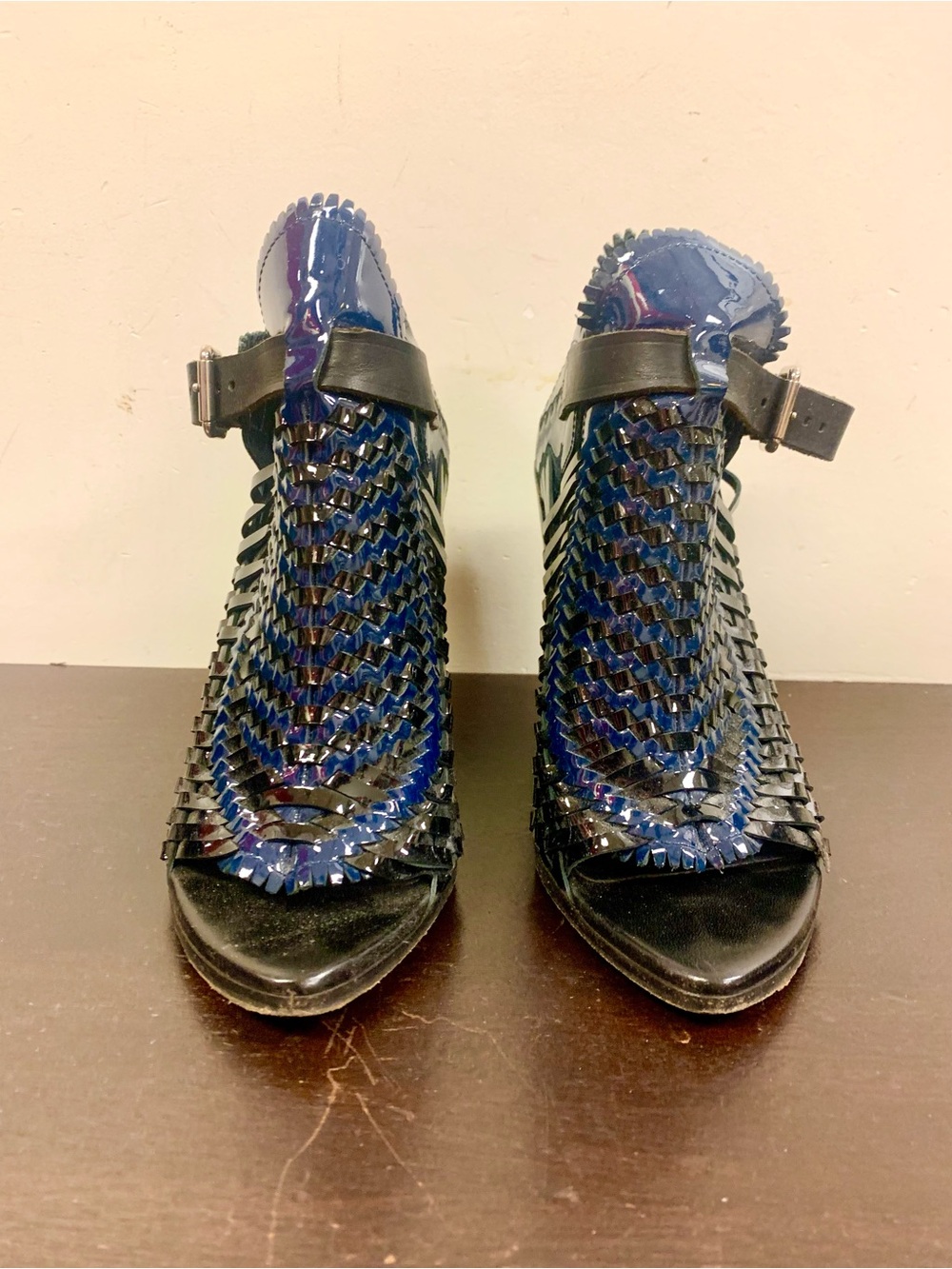 Proenza Schouler Black Woven Heels